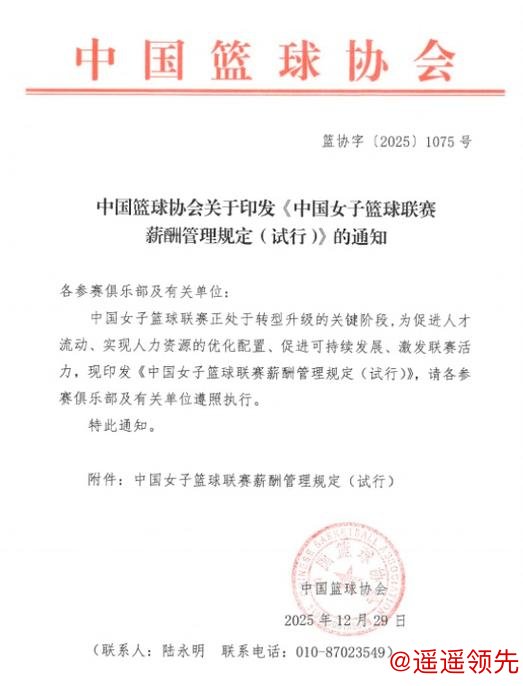 WCBA设立工资帽 下赛季正式执行