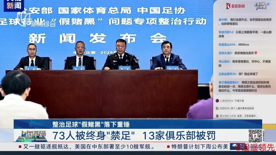 足坛“反赌扫黑”落下重锤：中超九支球队新赛季遭罚分，73人终身禁足