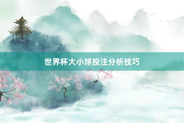 世界杯大小球投注分析技巧